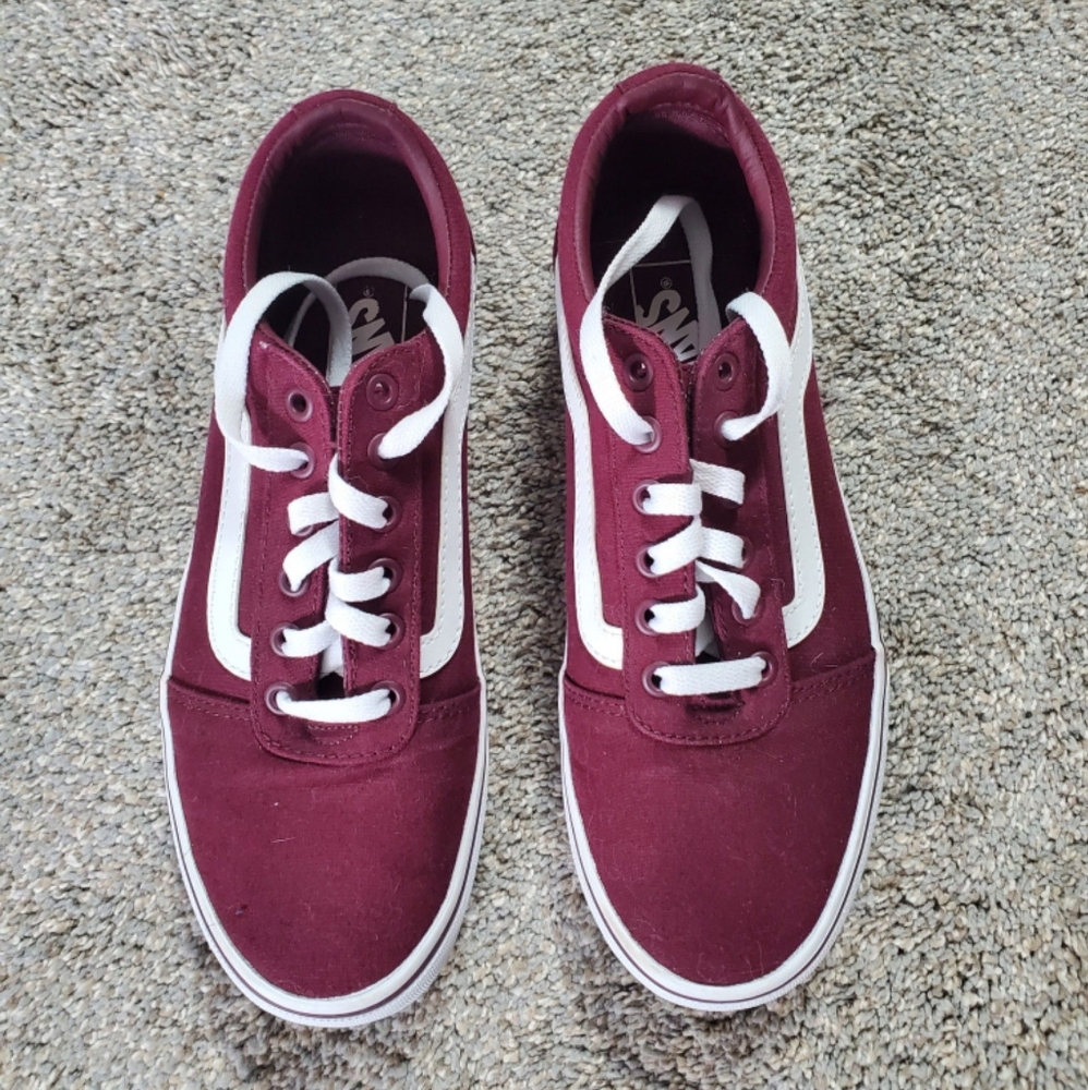 Burgundy Vans